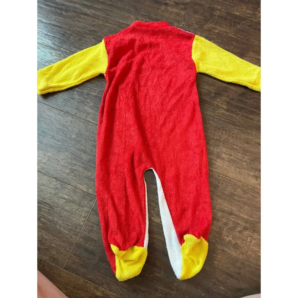 McDonald's Sleeper Infant 2B Red Yellow Ronald McDonald Grimace Vintage 6 Months